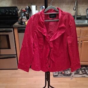 Lafayette 148 New York Scarlet Ruffle Jacket